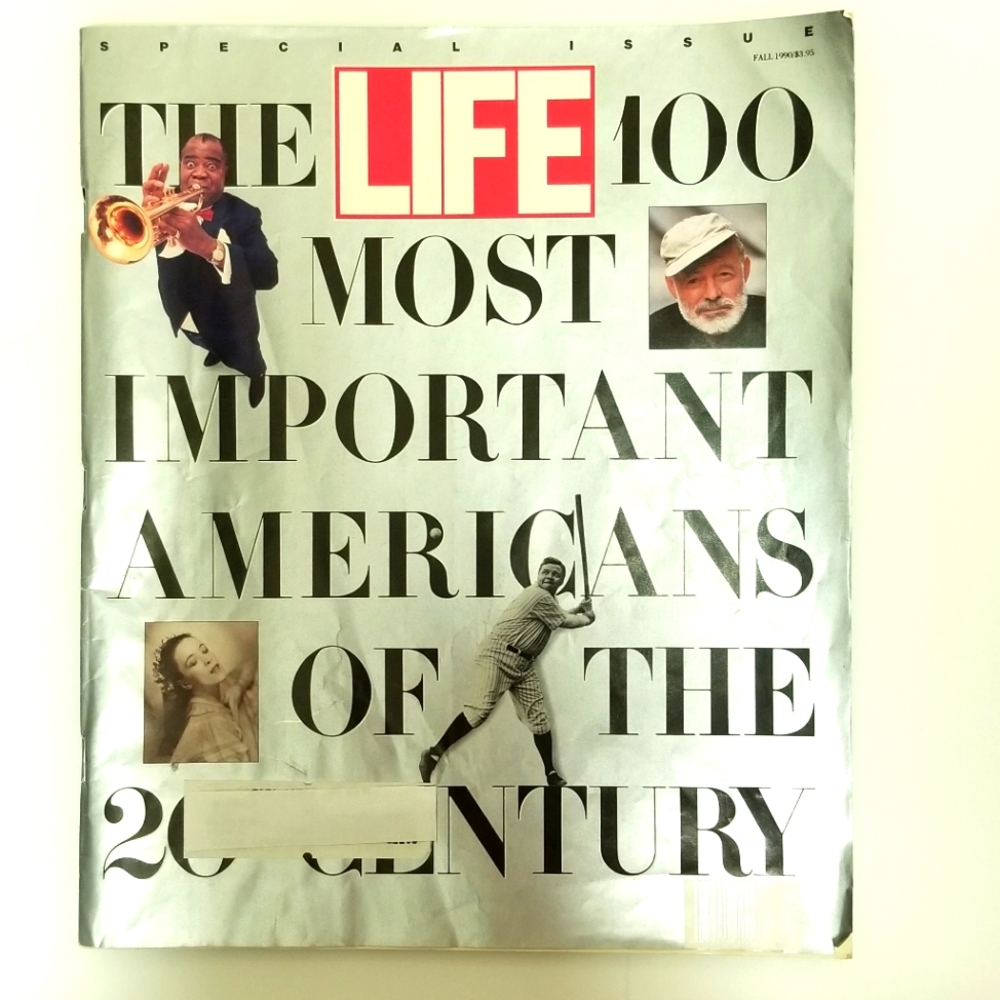 Fall 1990 Life magazine special issue most important americans of 20th century